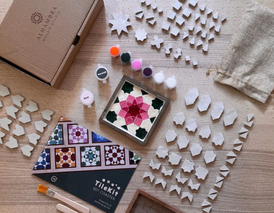 TileKit: Coaster Set in Florals
